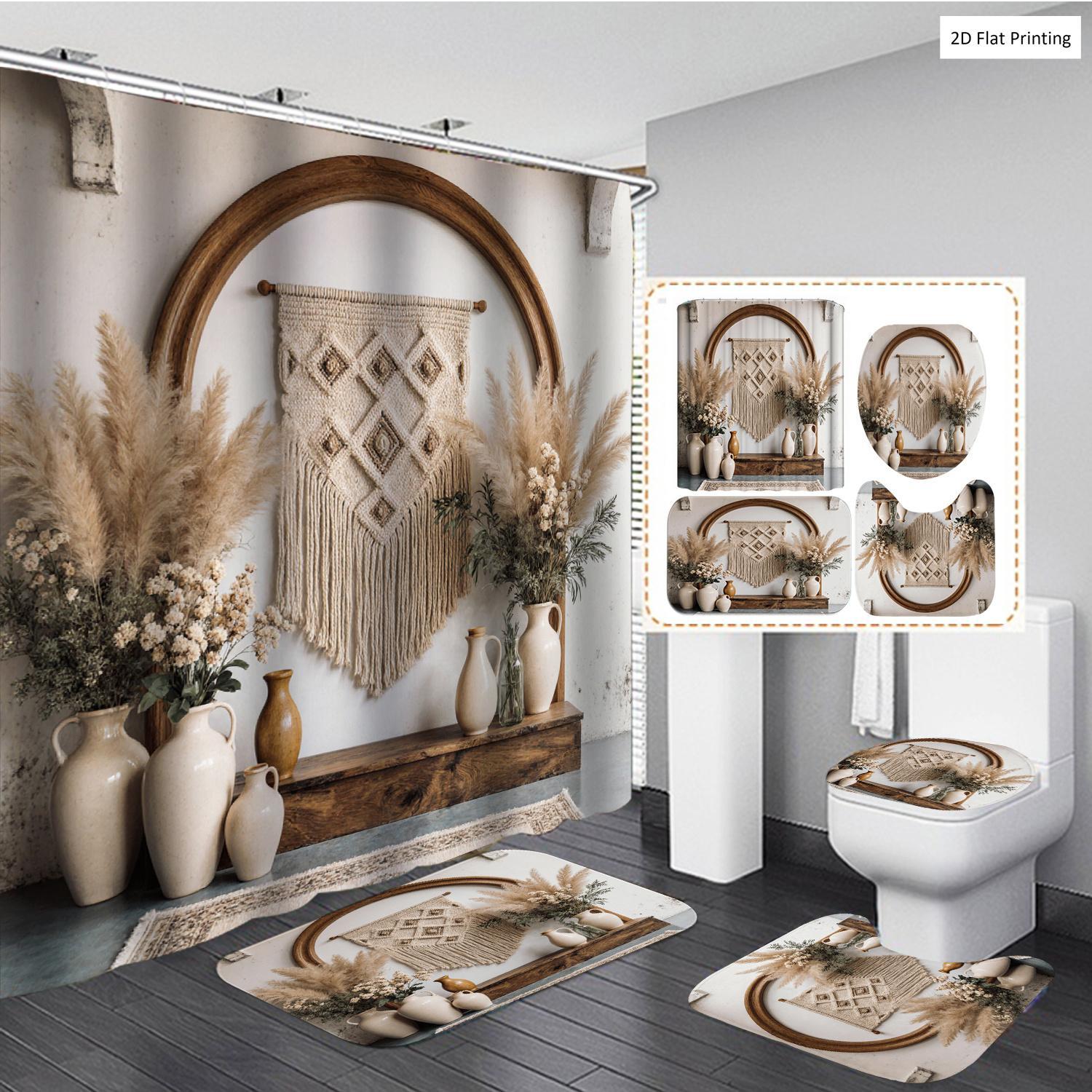 Pampas Grass Decor - Bohemian Style Vases and Pampas Grass