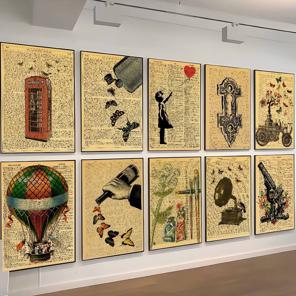 Home Decor London - Wonderland Hot Air Balloon London Poster