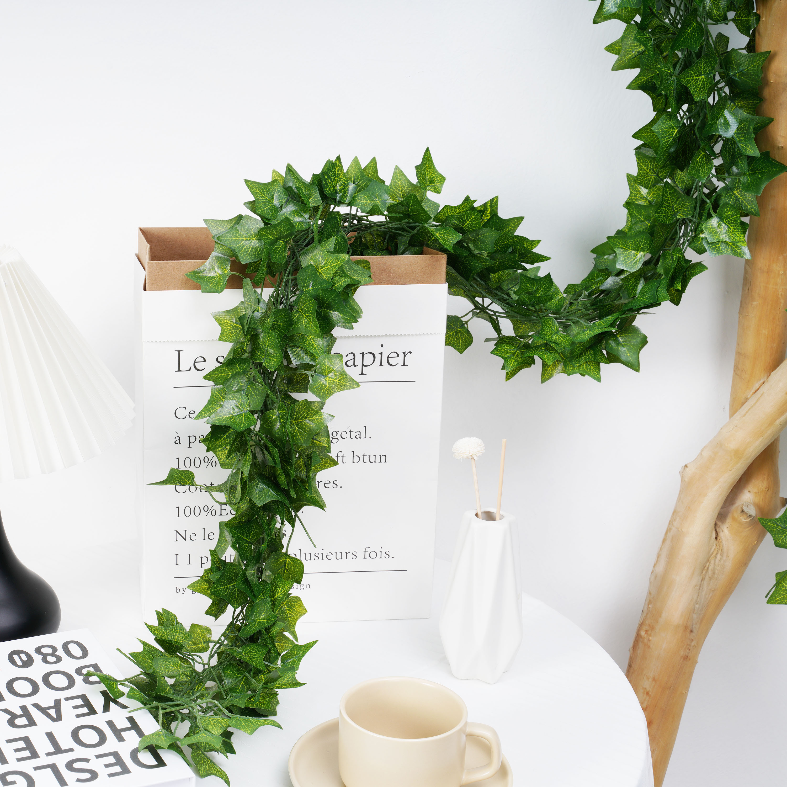 Home Decor Garland - 2.1M Green Ivy Leaf Hanging Vine