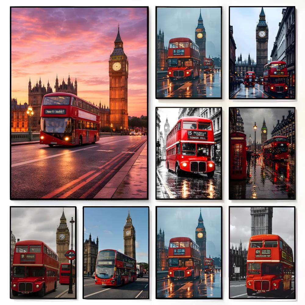 Home Decor London - Travel Scene London Red Bus Big