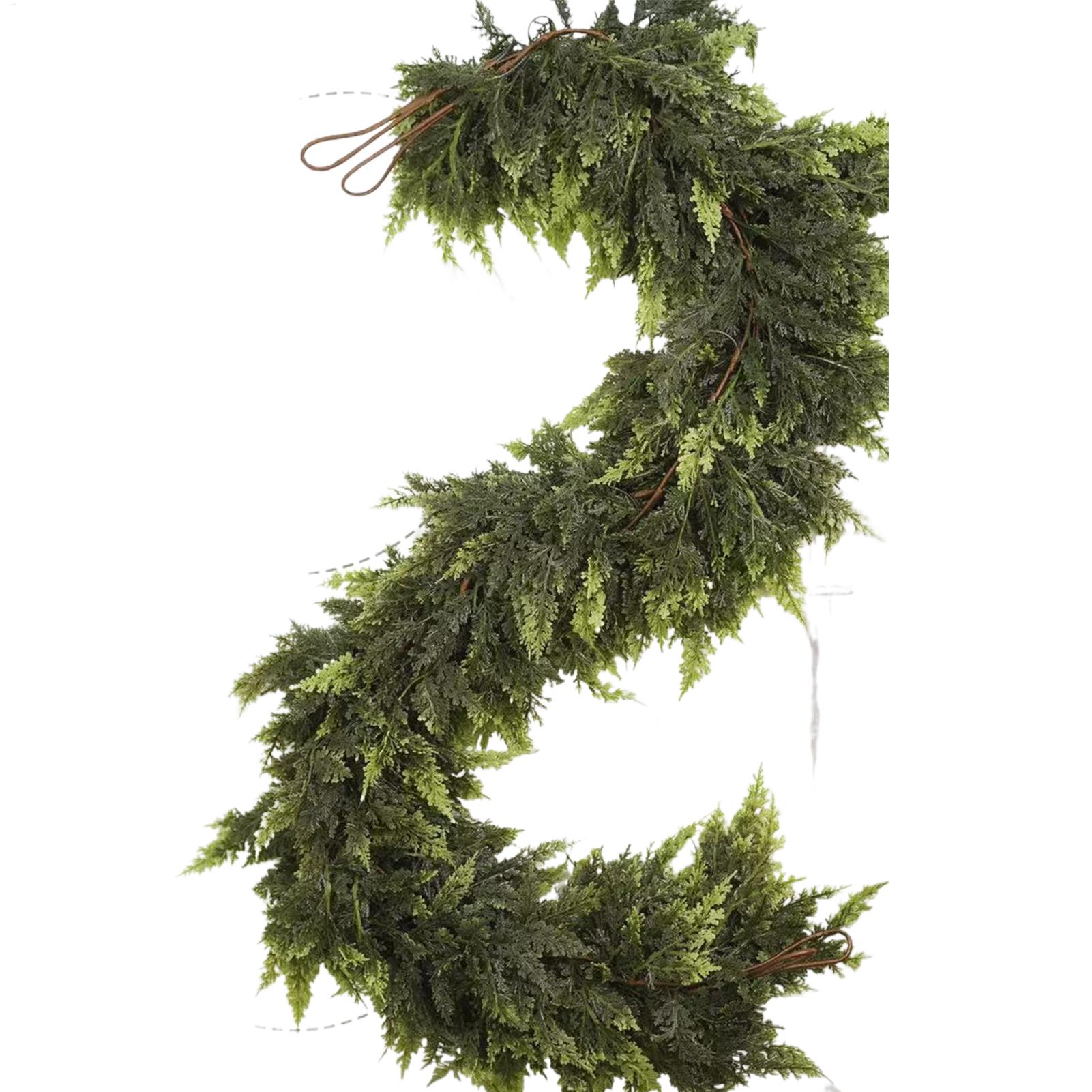 Home Decor Garland - Christmas Cedar Garland Winter Pine Garland