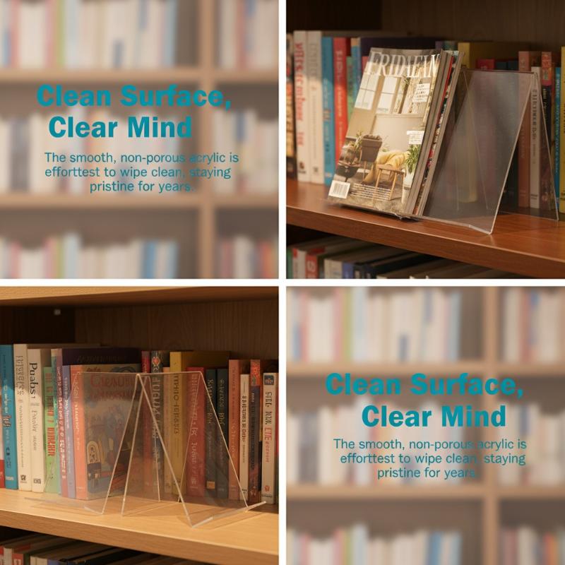 Home Decor Brochure - 1pc Acrylic Book Display Stand Durable