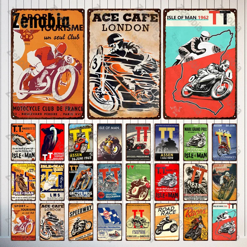 Home Decor London - Motorcycles Metal Signs Tin Sign Ace