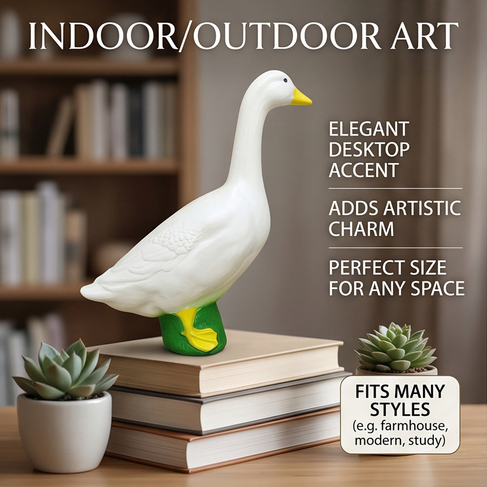 Home Decor Simulator - 18cm 1/2/3pcs Large White Goose Statue