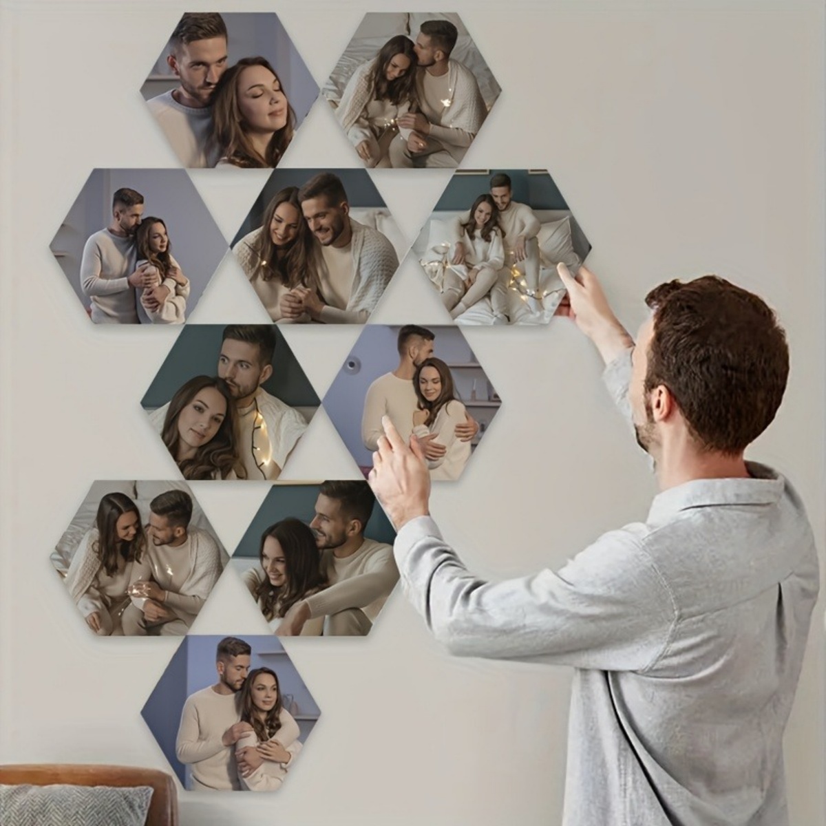 Home Decor Rustic - Custom Wall Decor — Modern Hexagonal