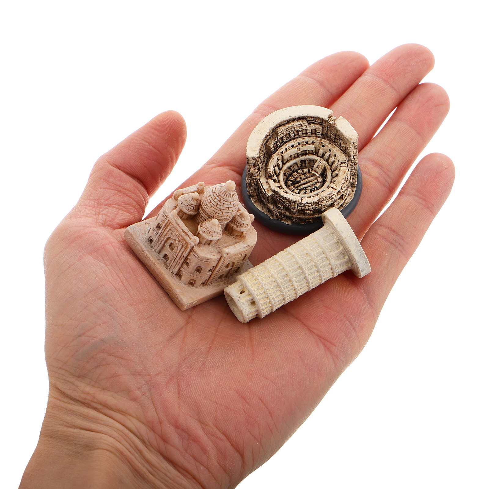 Home Decor Statue - 1Set Miniature World Landmark Models Colosseum