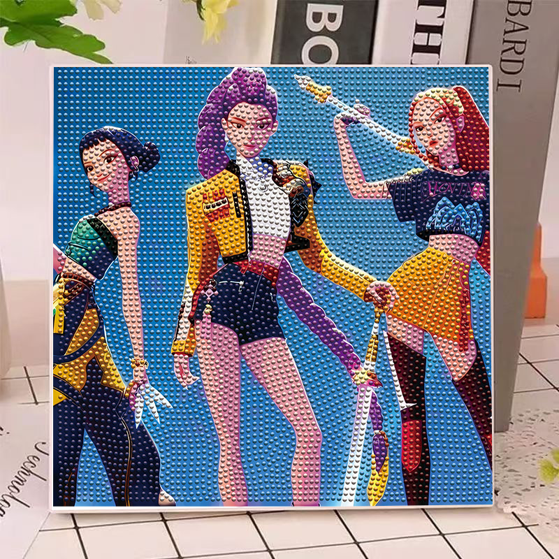 Home Decor Rustic - Anime Gilrs Lumi Mila Zoi K-pop