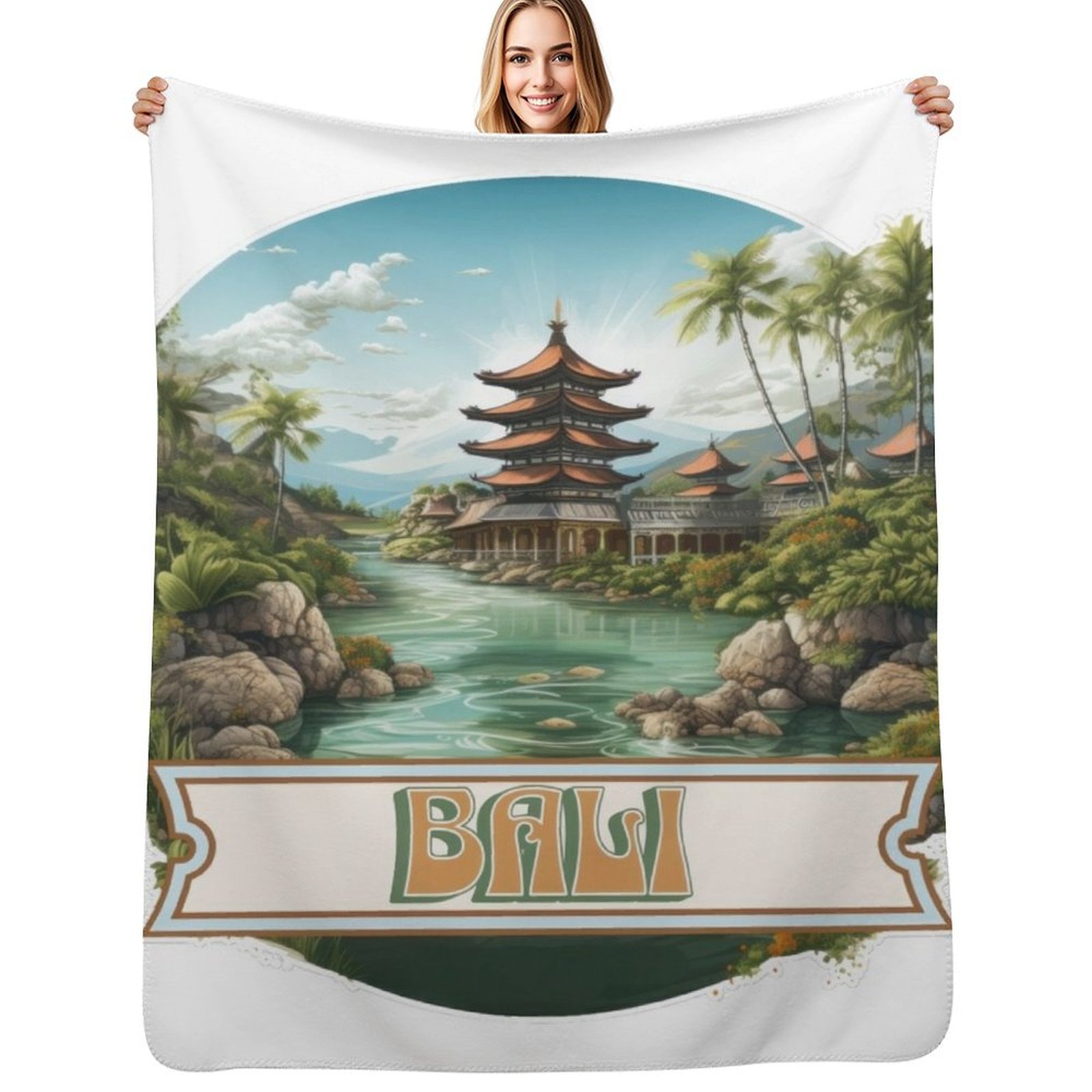 Home Decor Indonesia - Bali Indonesia Throw Blanket Fluffy Cozy