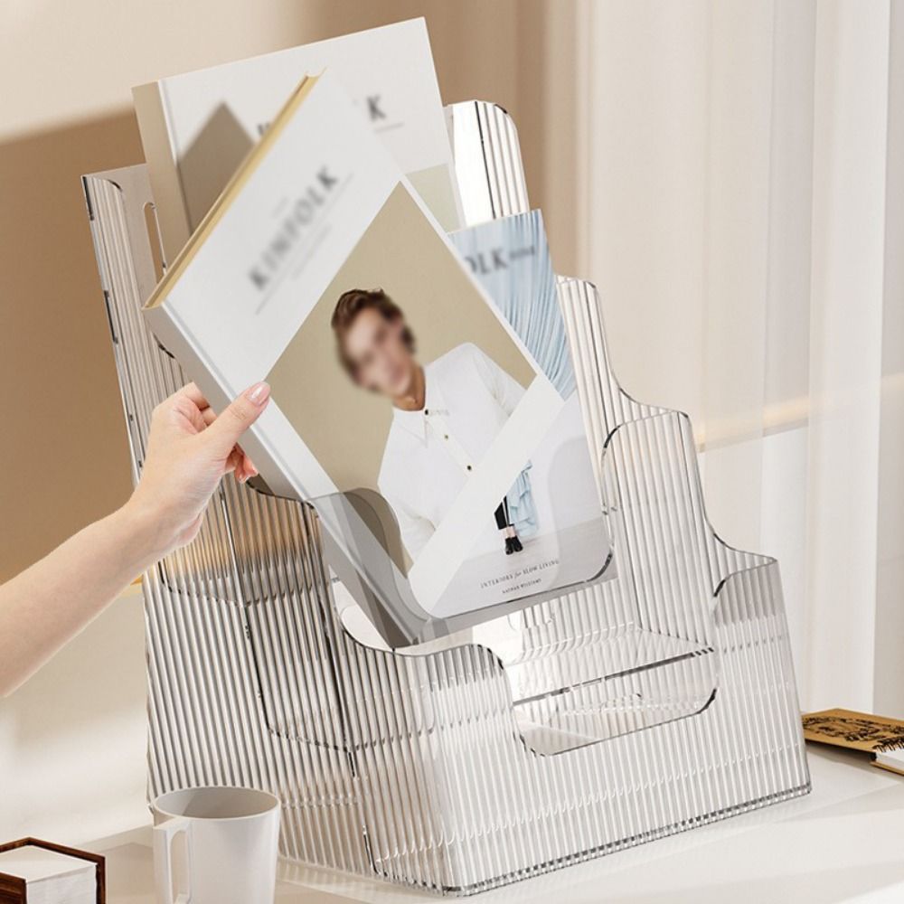 Home Decor Brochure - Clear Brochure Display Holder 3 Tiers