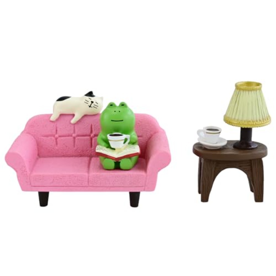 Home Decor Lamp - Cute Mini Frog Figurine with Small
