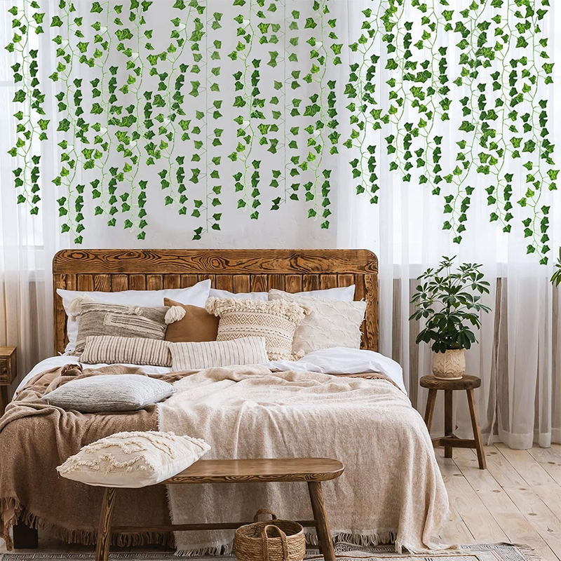 2/4//6/8/10M Silk Leaves Fake  - Home Decor Garland ulasan dan harga