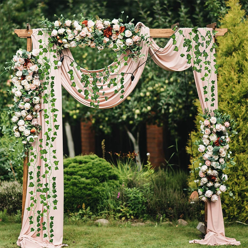 2/4//6/8/10M Silk Leaves Fake  - Home Decor Garland ulasan dan harga