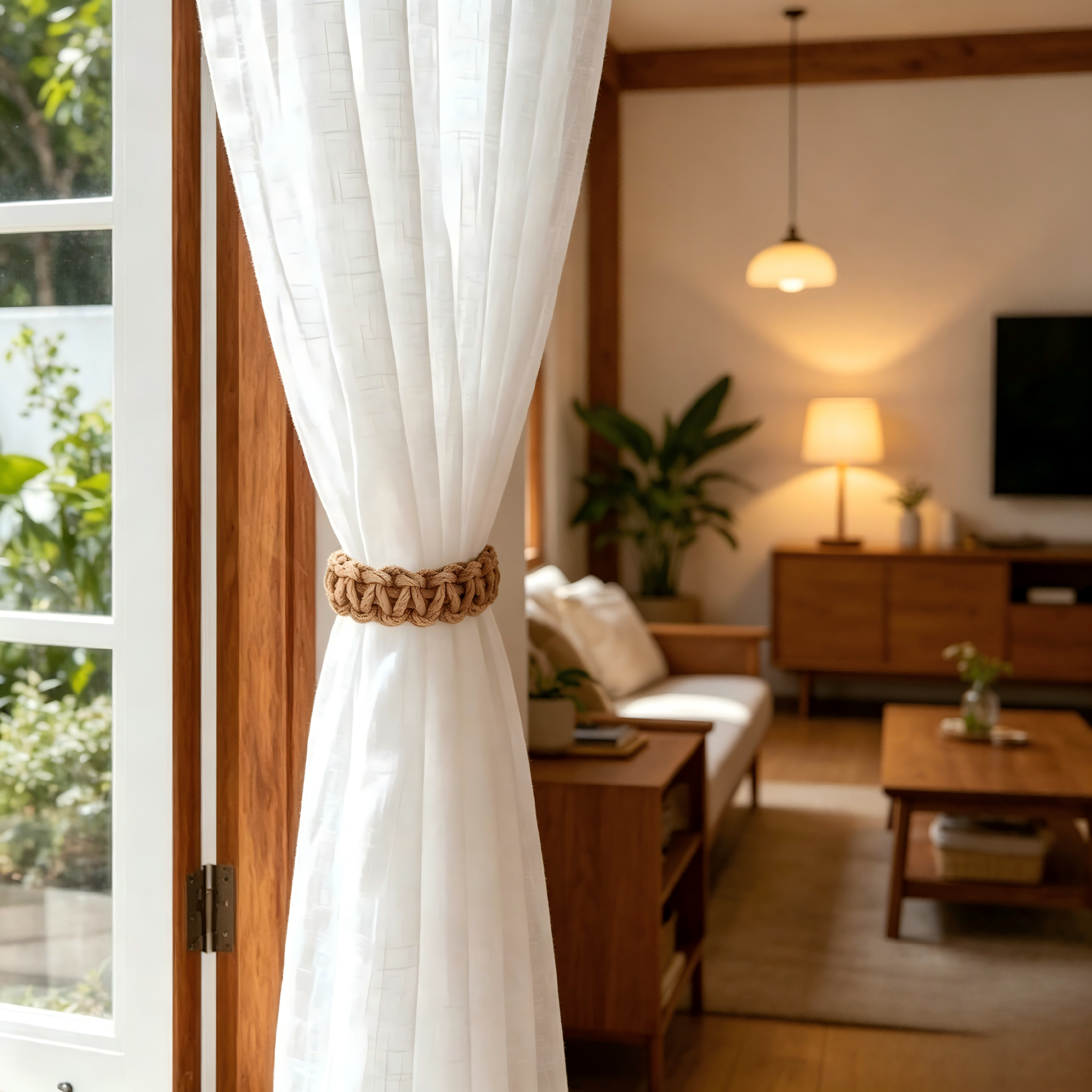 5Pcs Wabi Sabi Style Natural J - Home Decor Curtain ulasan dan harga