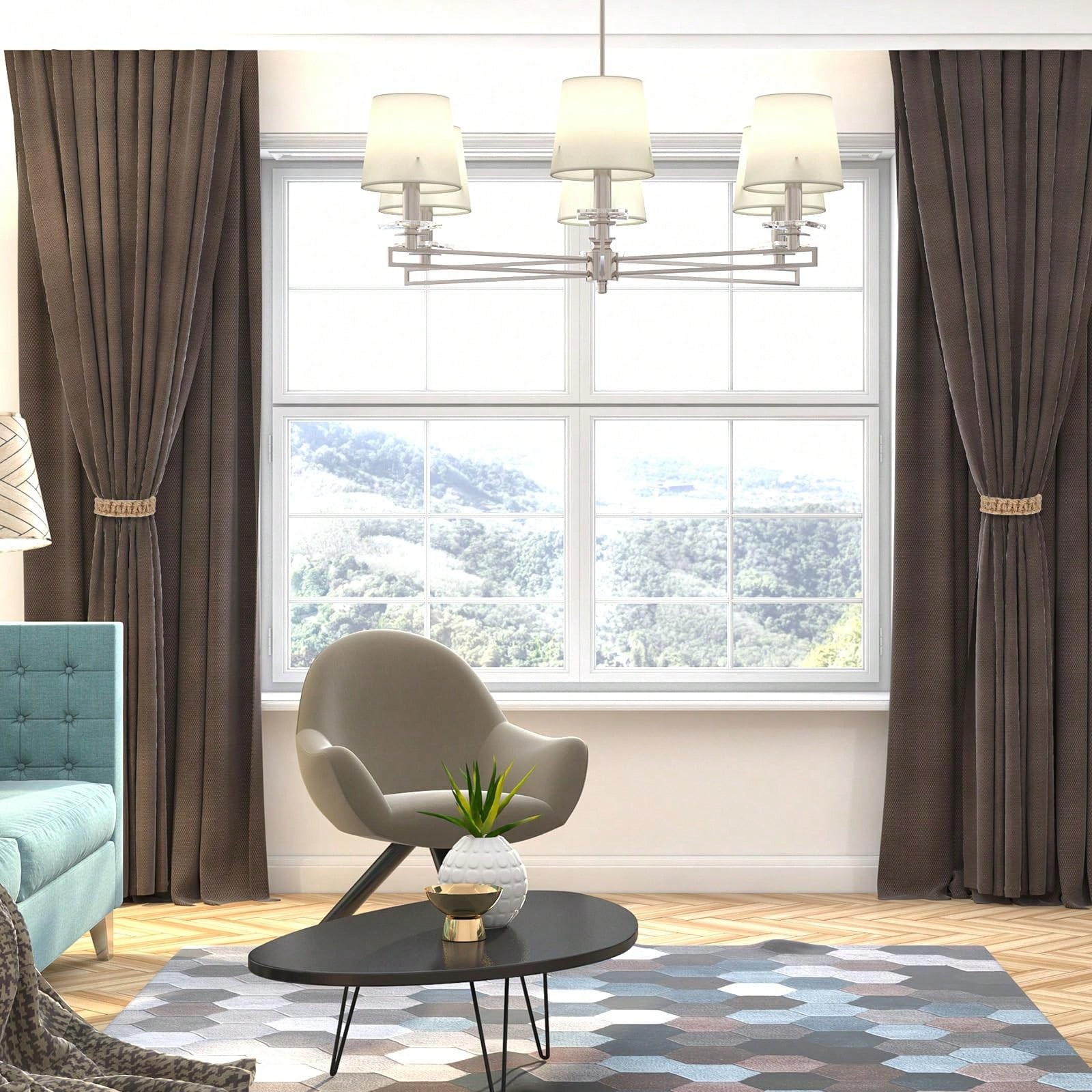 5Pcs Wabi Sabi Style Natural J - Home Decor Curtain ulasan dan harga