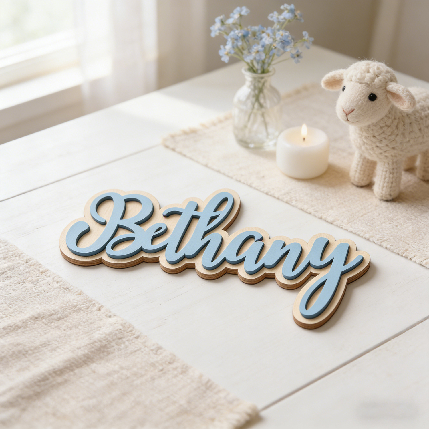 1 Personalized Double-layer Wo - Home Decor Rustic ulasan dan harga