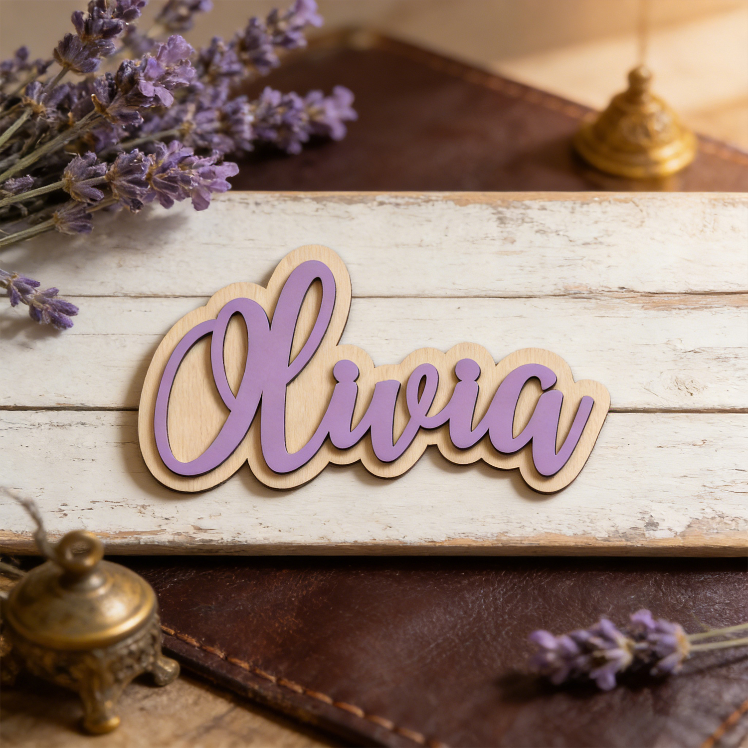 1 Personalized Double-layer Wo - Home Decor Rustic ulasan dan harga