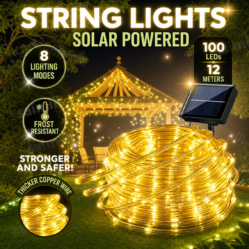 LED String Lights Garden Outdo - Home Decor Garland ulasan dan harga