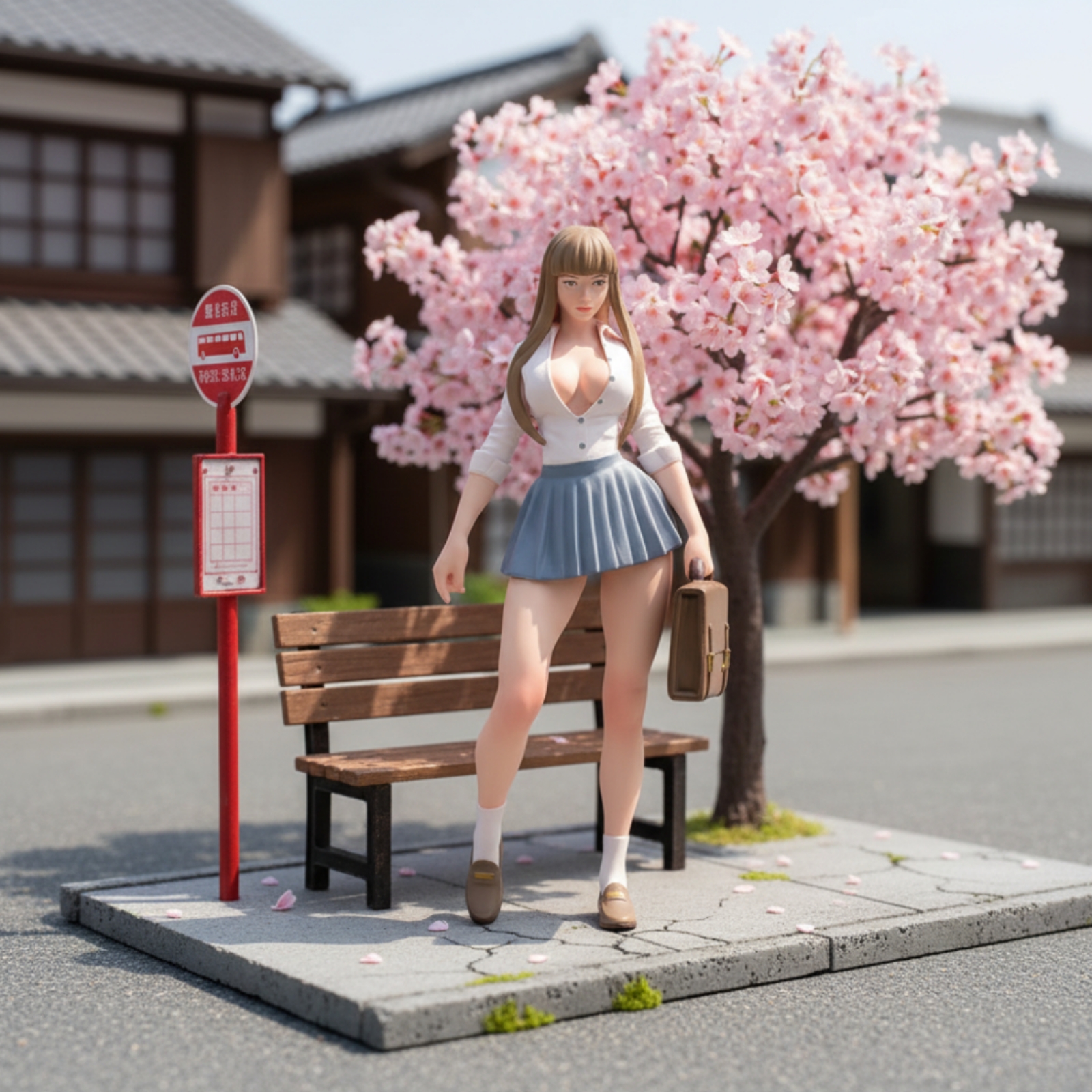 Hand-Painted Girl Figurine Min - Home Decor Statue ulasan dan harga
