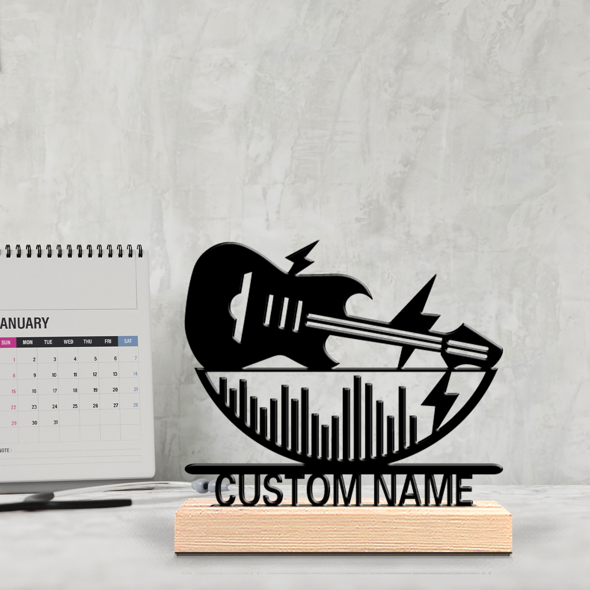 1pc Modern guitar Custom Lette - Home Decor Statue ulasan dan harga