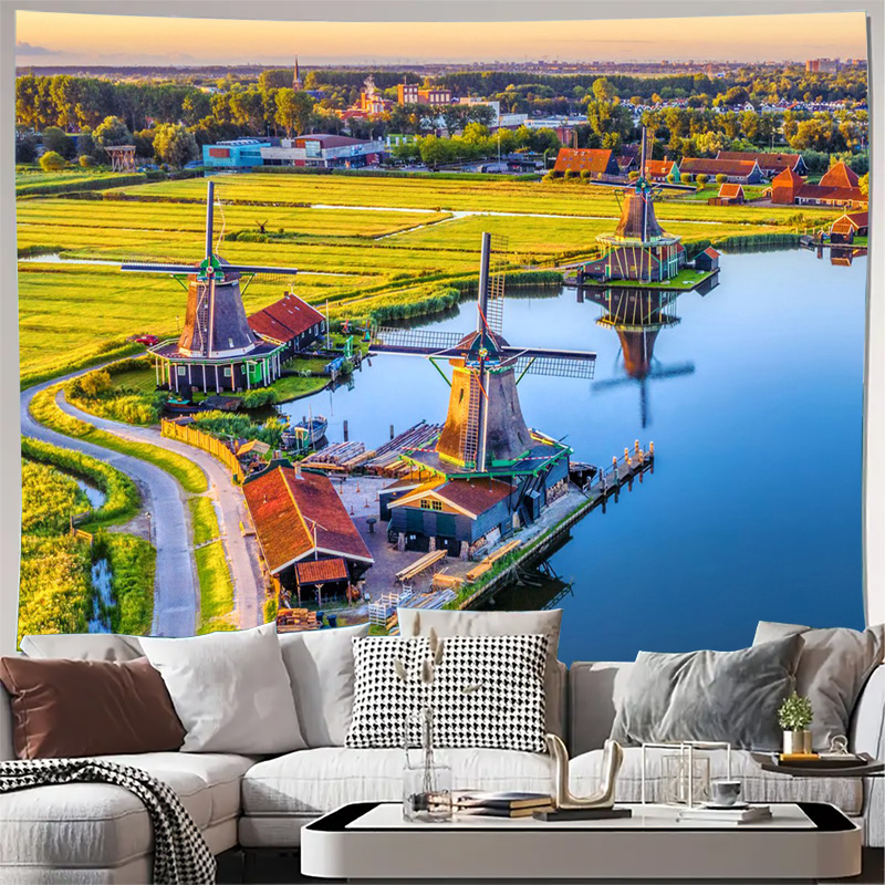 Large Bohemian Dutch Windmills - Home Decor Netherlands ulasan dan harga