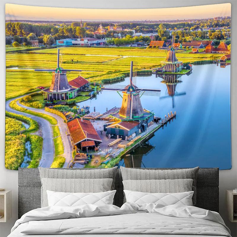 Large Bohemian Dutch Windmills - Home Decor Netherlands ulasan dan harga