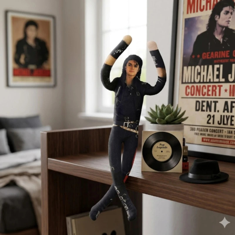 Michael Jackson Plush Doll Wit - Home Decor Statue ulasan dan harga