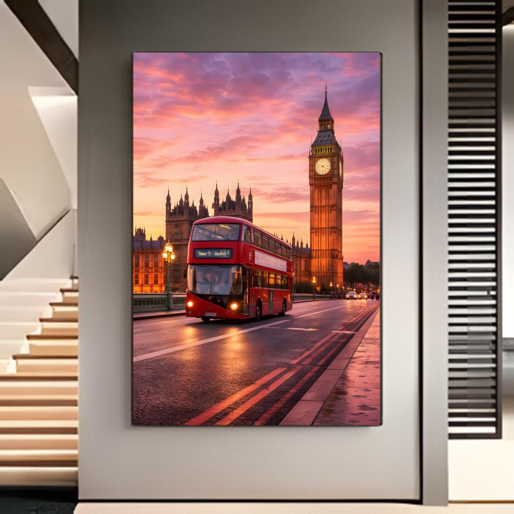 Travel Scene London Red Bus Bi - Home Decor London ulasan dan harga