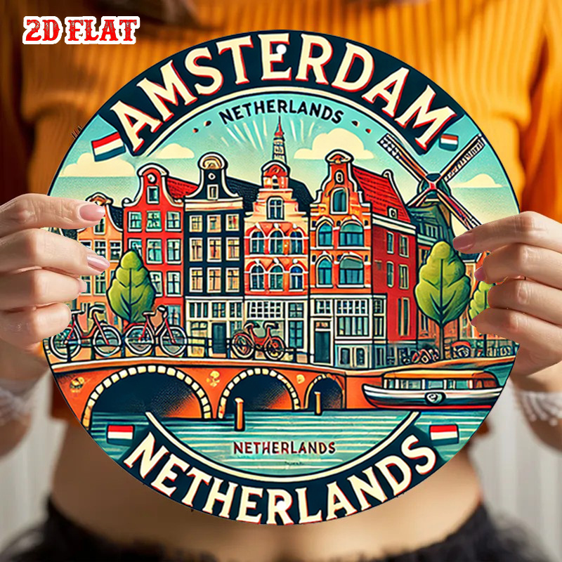 2D Flat, 1pc Amsterdam Netherl - Home Decor Netherlands ulasan dan harga