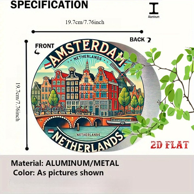 2D Flat, 1pc Amsterdam Netherl - Home Decor Netherlands ulasan dan harga