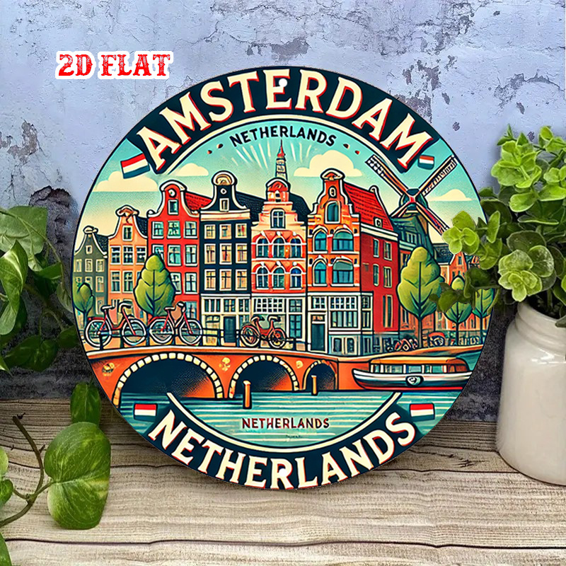 2D Flat, 1pc Amsterdam Netherl - Home Decor Netherlands ulasan dan harga