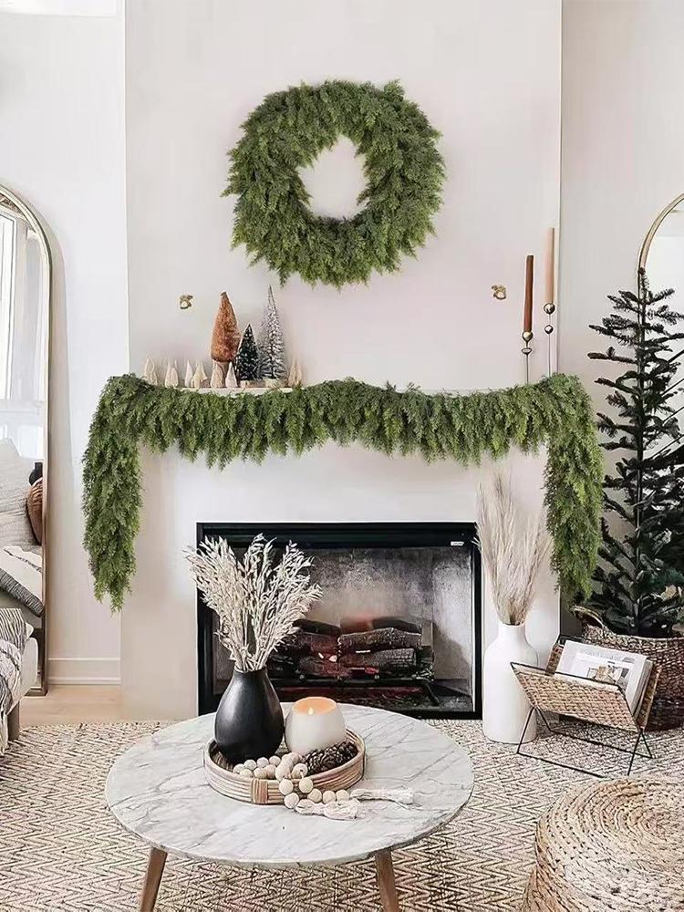 Christmas Cedar Garland Winter - Home Decor Garland ulasan dan harga