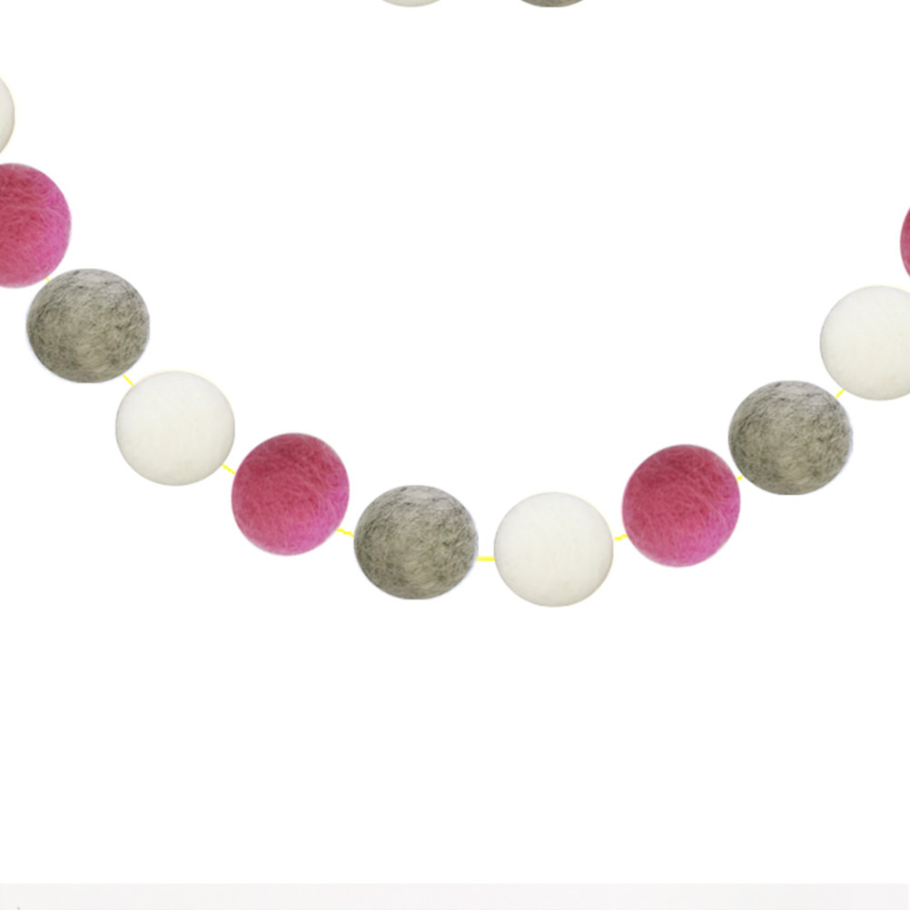 2M Handmade Wool Ball Garland  - Home Decor Garland ulasan dan harga