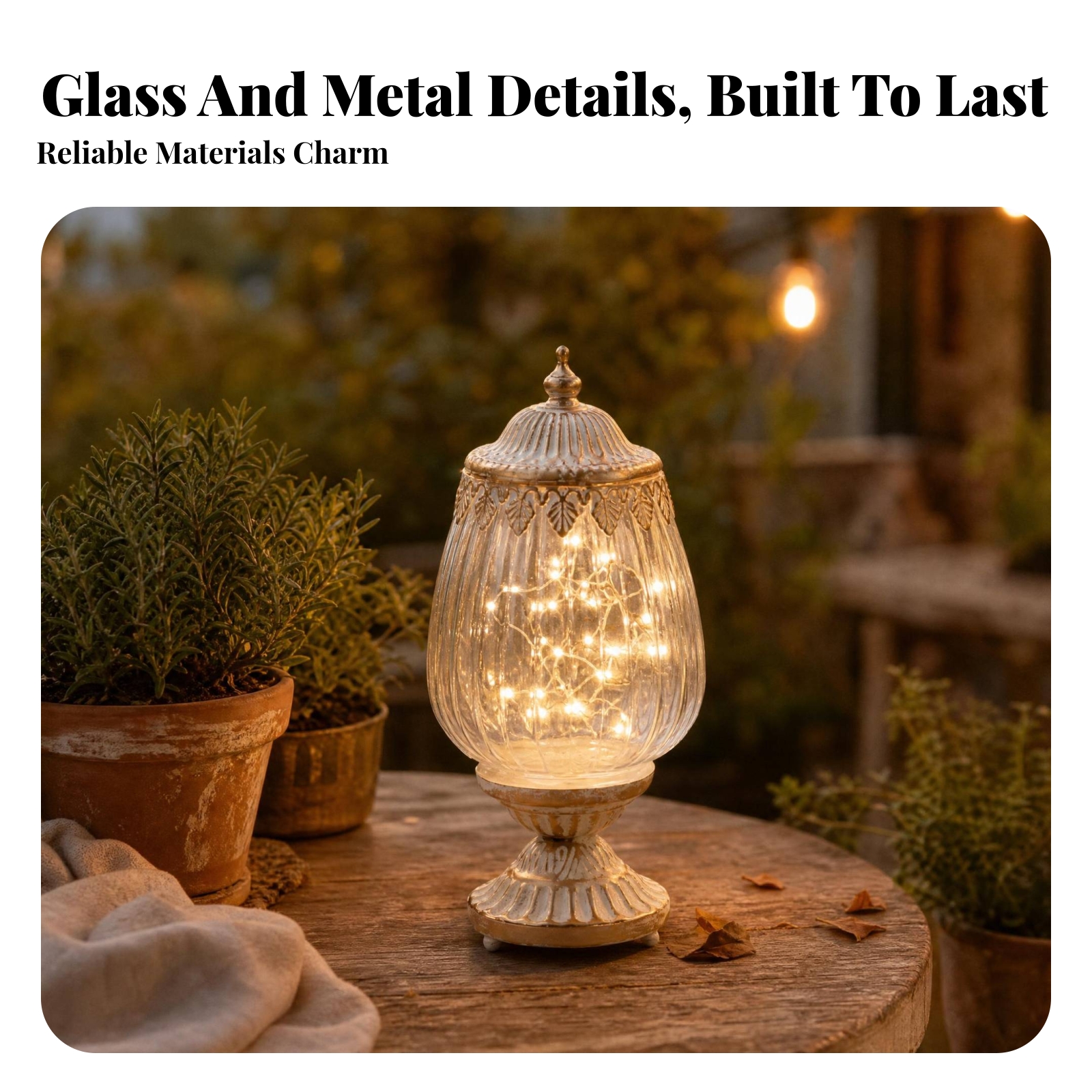 Vintage Ribbed Glass Lantern O - Home Decor Lamp ulasan dan harga