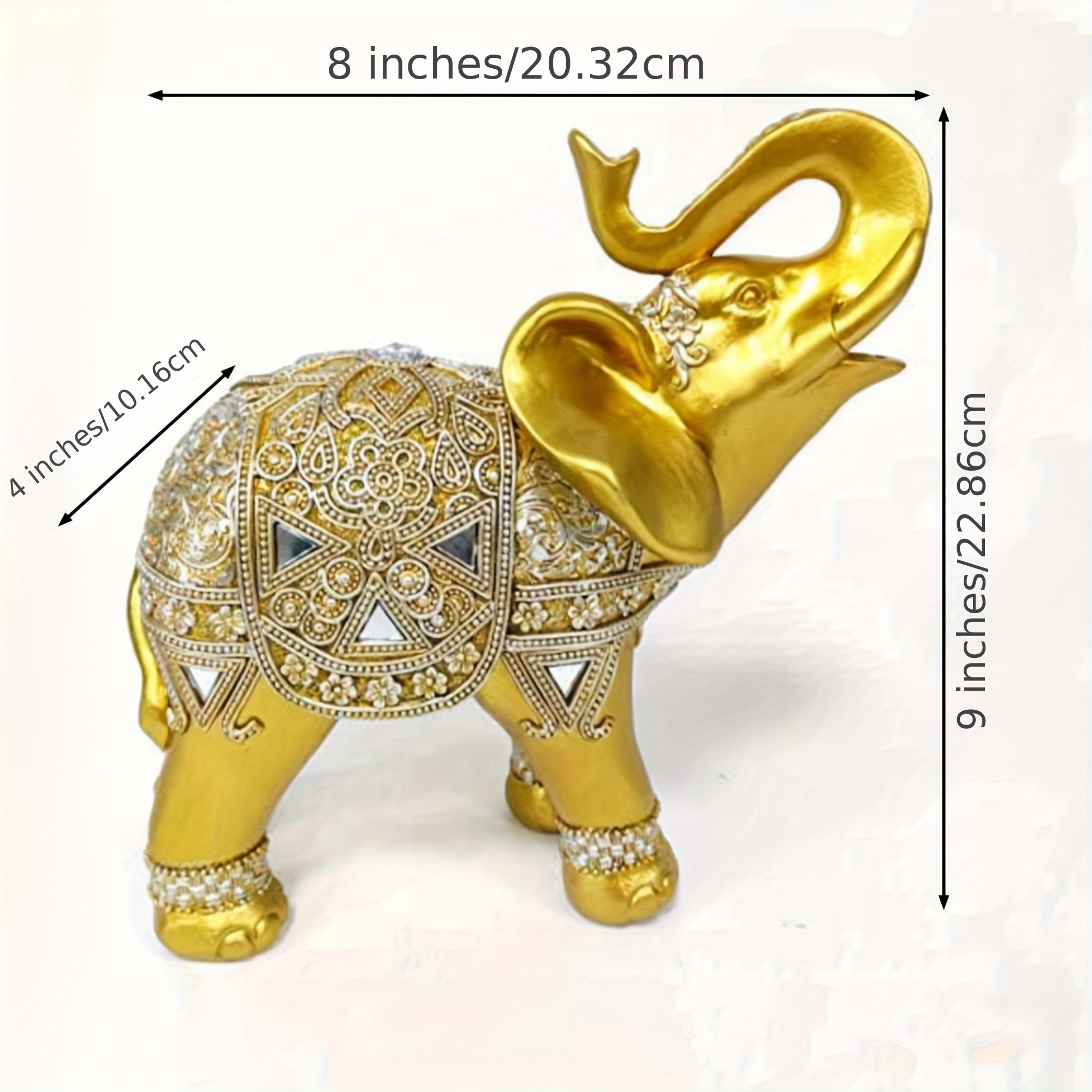 9 Inch Elephant Statue Figurin - Home Decor Statue ulasan dan harga