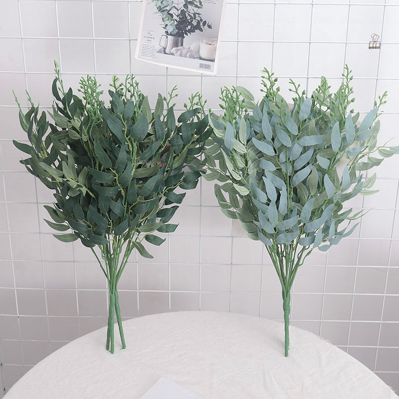 Artificial Silk Willow Leaf Pl - Home Decor Garland ulasan dan harga