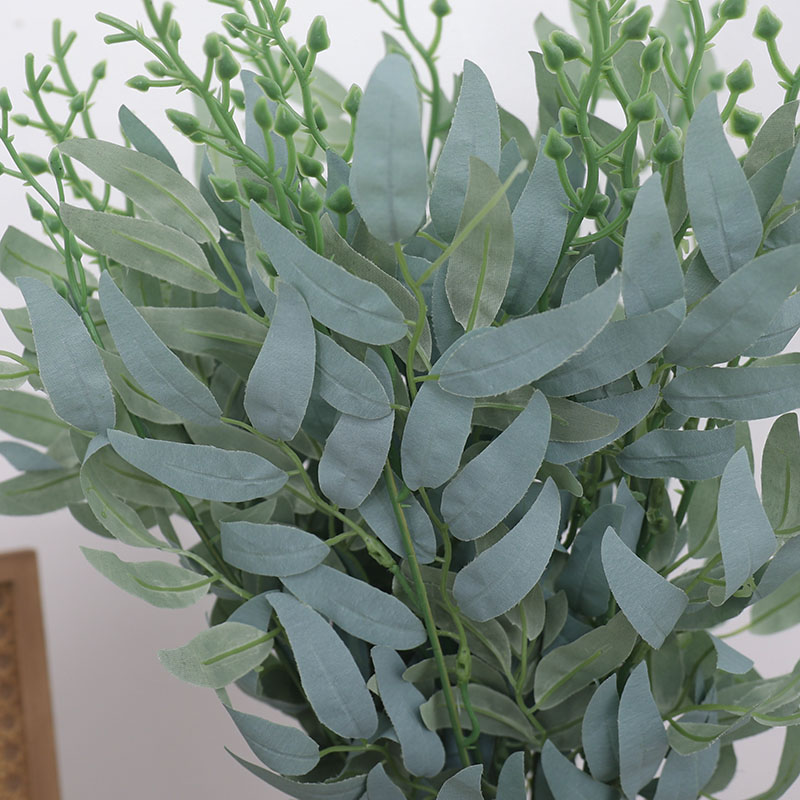 Artificial Silk Willow Leaf Pl - Home Decor Garland ulasan dan harga