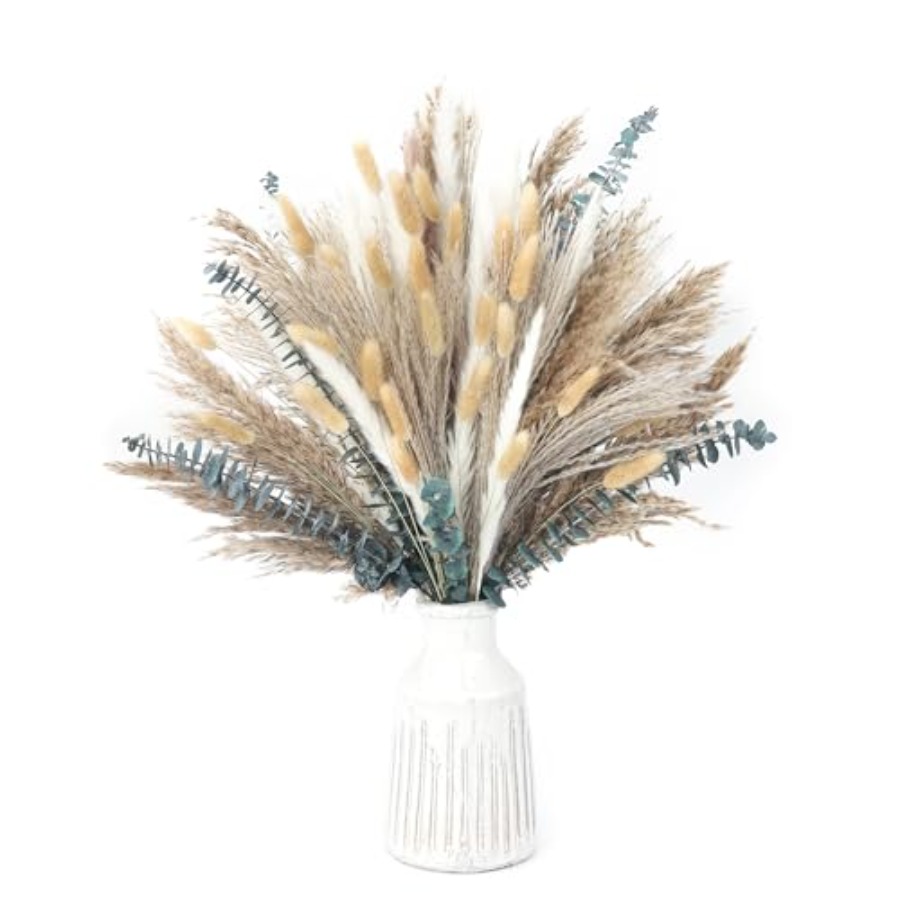 120 PCS Dried Pampas Grass, Dr - Pampas Grass Decor ulasan dan harga