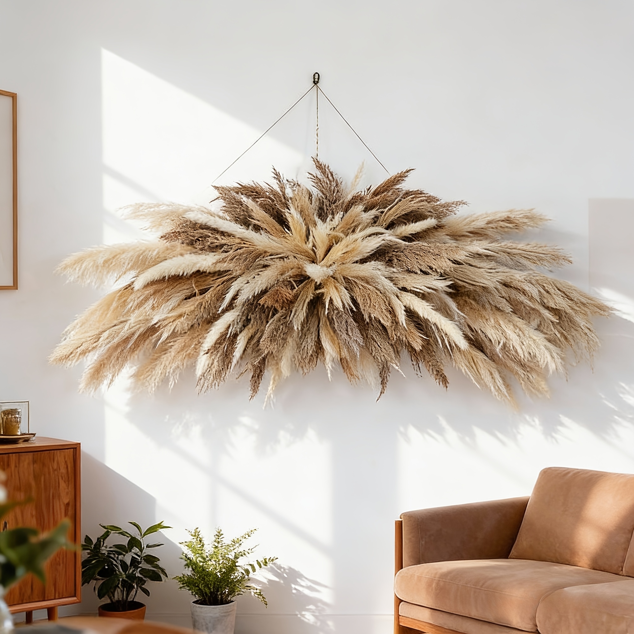 Decorative Wall Arrangement of - Pampas Grass Decor ulasan dan harga