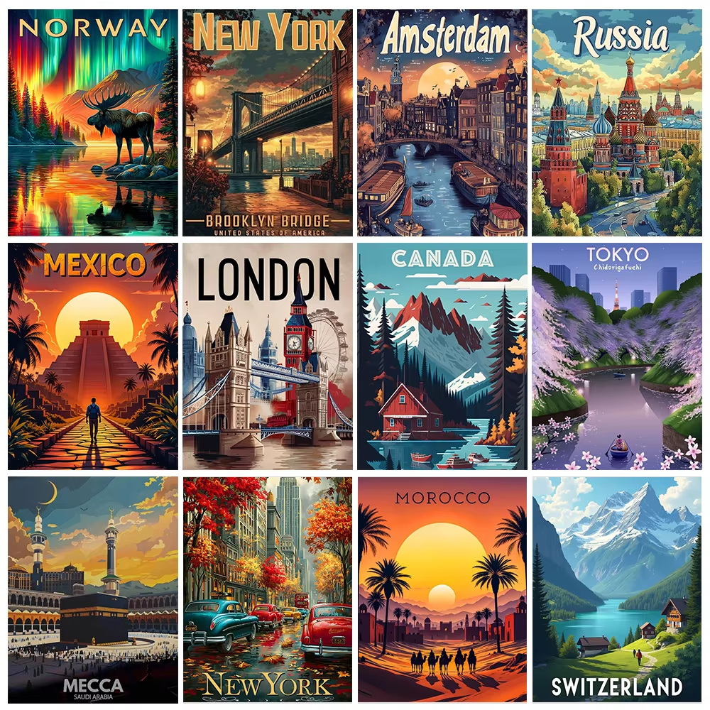 World Famous Scenery 5D Diamon - Home Decor London ulasan dan harga