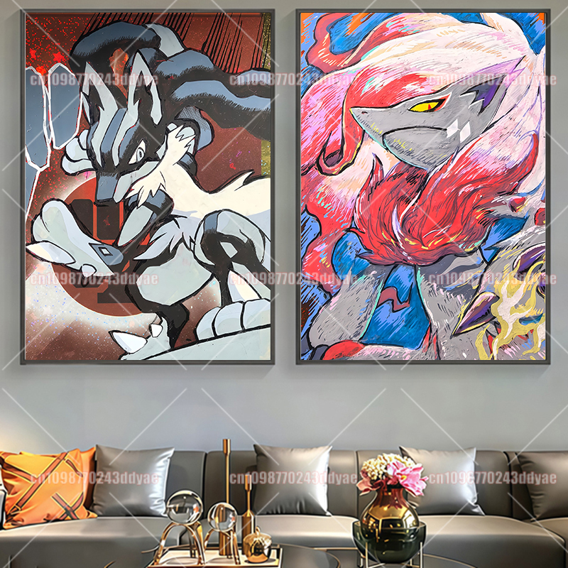 Pokémon Poster Canvas Print Tr - Home Decor Aesthetic ulasan dan harga