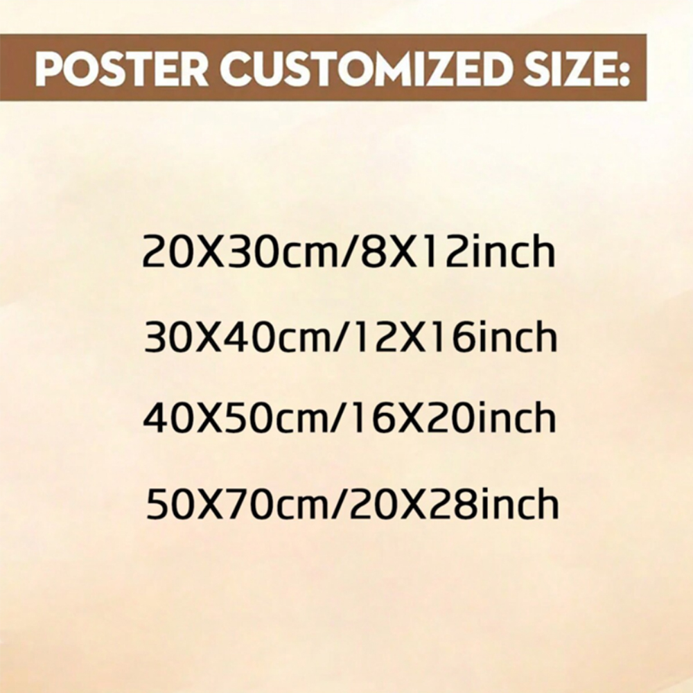 1pc Frameless Personalize Cust - Home Decor Aesthetic ulasan dan harga