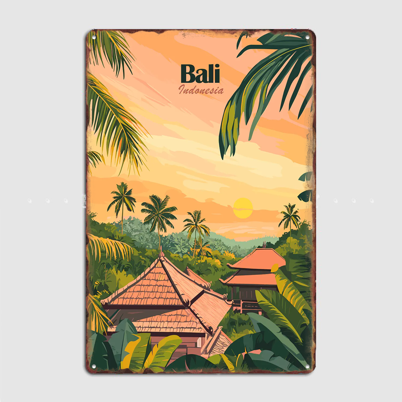 Bali, Indonesia Travel Poster  - Home Decor Indonesia ulasan dan harga