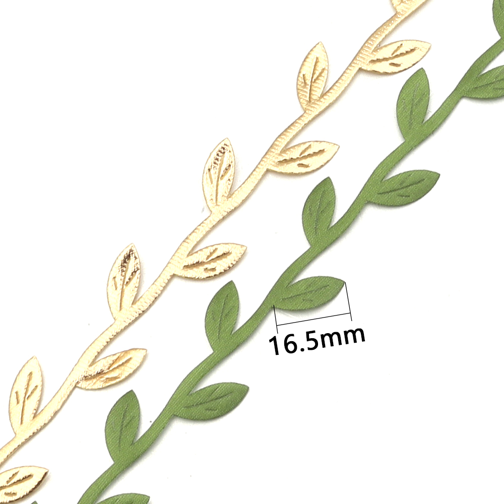 5//10/20M Gold Leaves Vine Art - Home Decor Garland ulasan dan harga