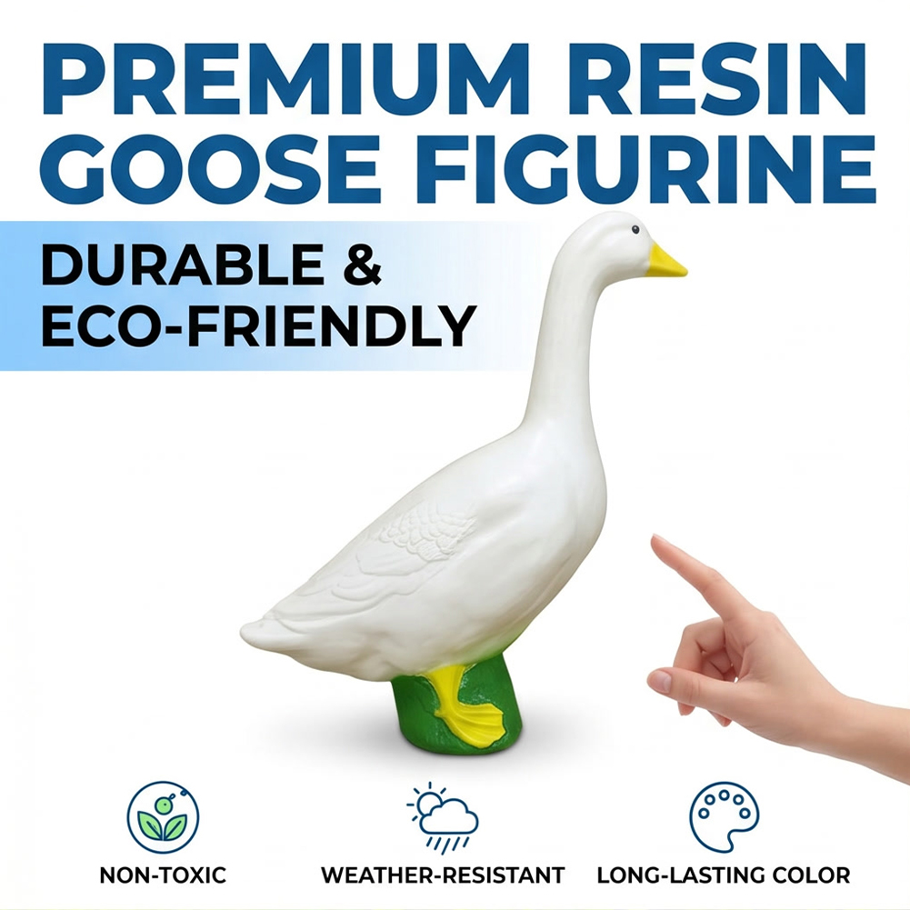 18cm 1/2/3pcs Large White Goos - Home Decor Simulator ulasan dan harga