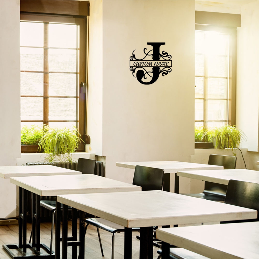 1PC Fashion Letter J Custom Na - Home Decor Sticker ulasan dan harga