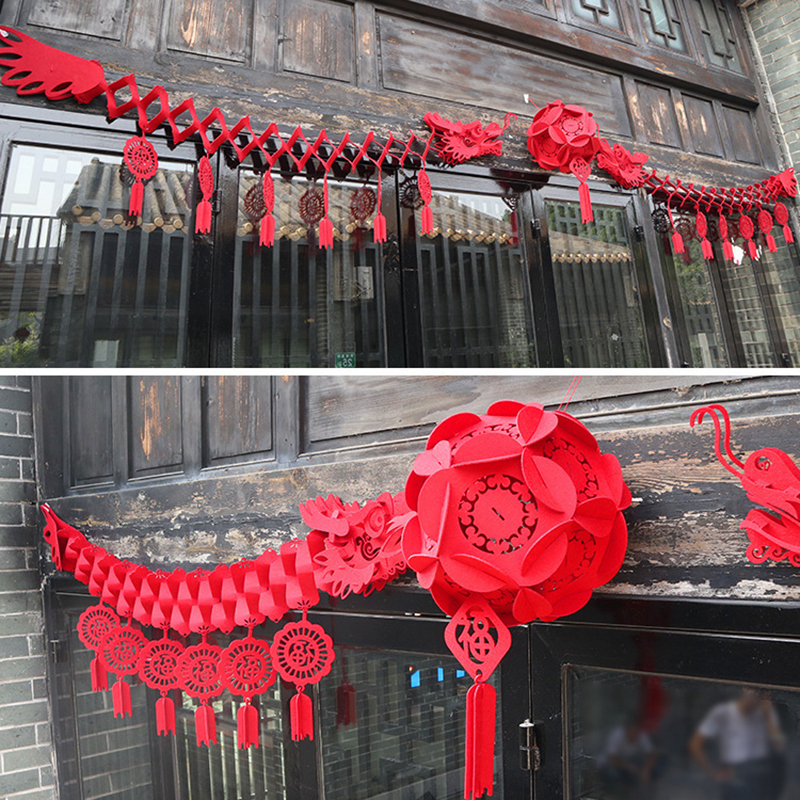 2026 Chinese New Year Dragon D - Home Decor Garland ulasan dan harga