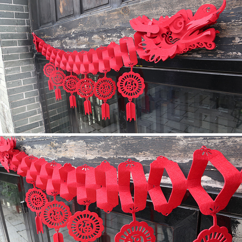 2026 Chinese New Year Dragon D - Home Decor Garland ulasan dan harga