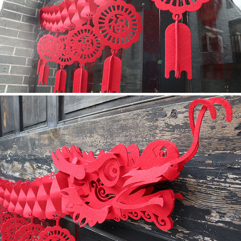 2026 Chinese New Year Dragon D - Home Decor Garland ulasan dan harga