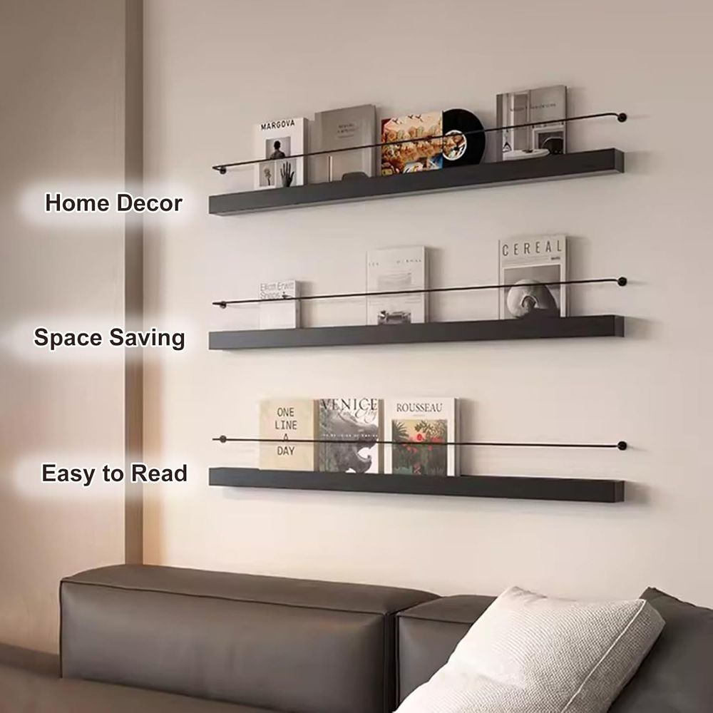 ZIMGOD Wall Magazine Rack Stan - Home Decor Brochure ulasan dan harga
