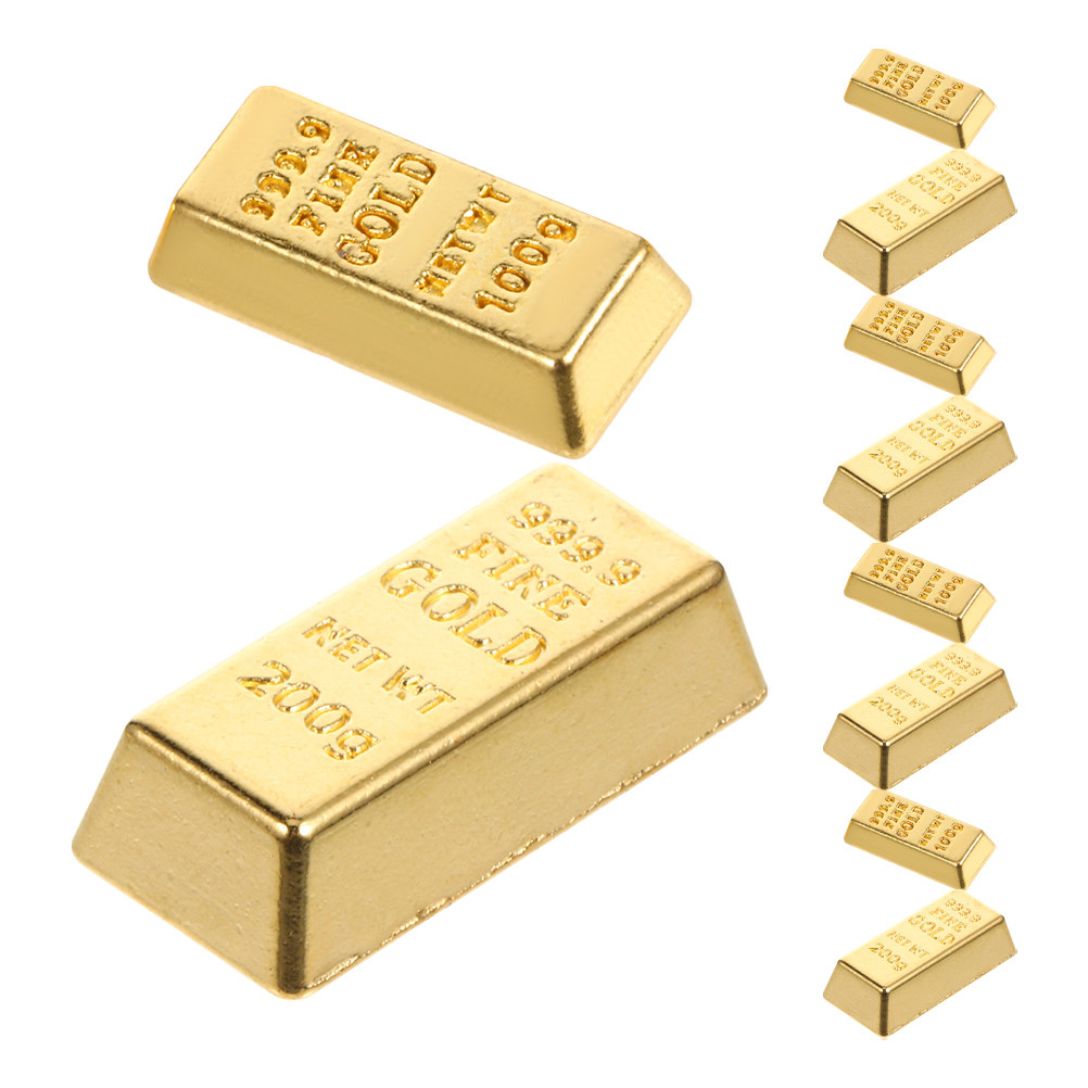10Pcs Realistic Miniature Gold - Home Decor Simulator ulasan dan harga